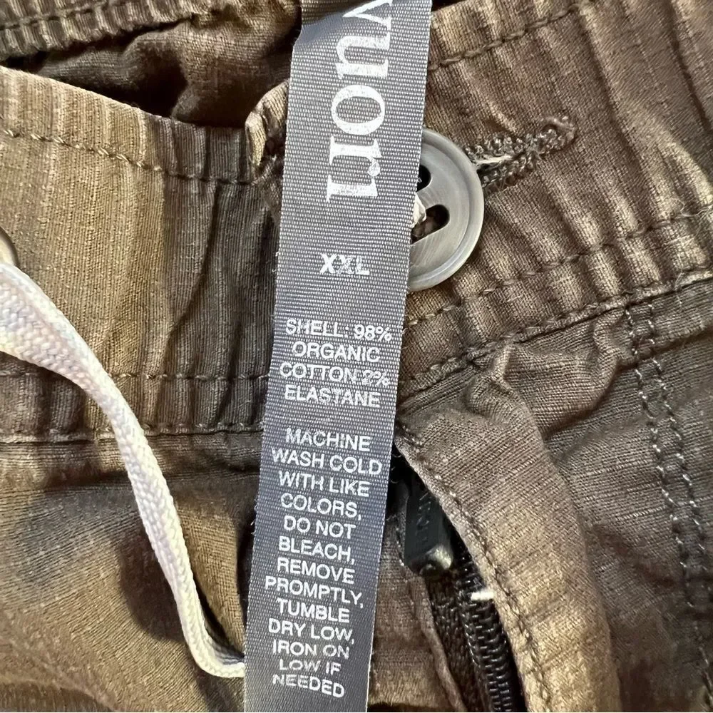 Vuori Ripstop Shorts Elastic Olive Green Dark Oregano Size XXL Hiking Outdoor